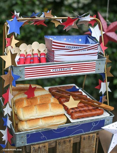 4th of july decorating food