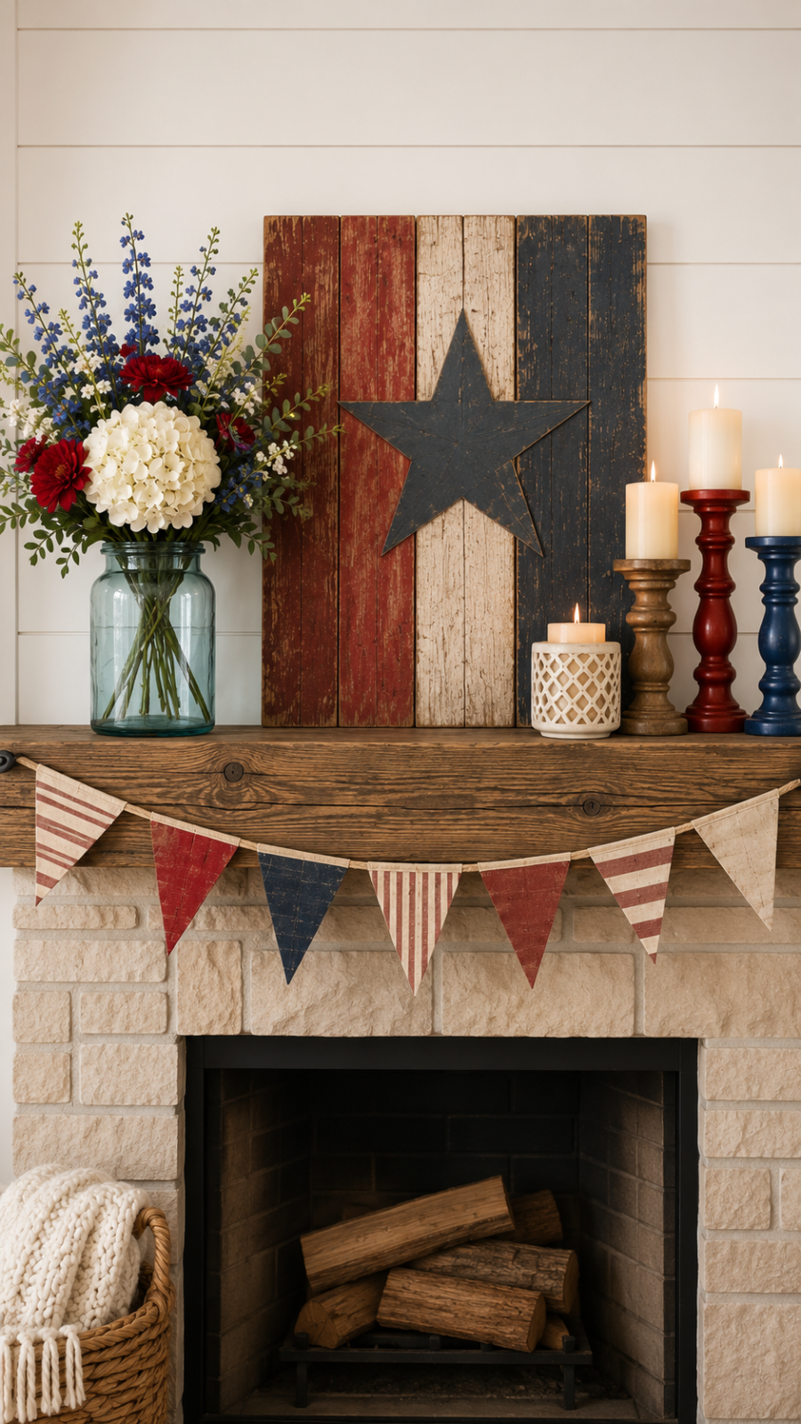 4th of July Mantel Decor Ideas for Your Home 4th of July Mantel Decor Ideas for Your Home 4th of july mantel decor ideas 1 scaled