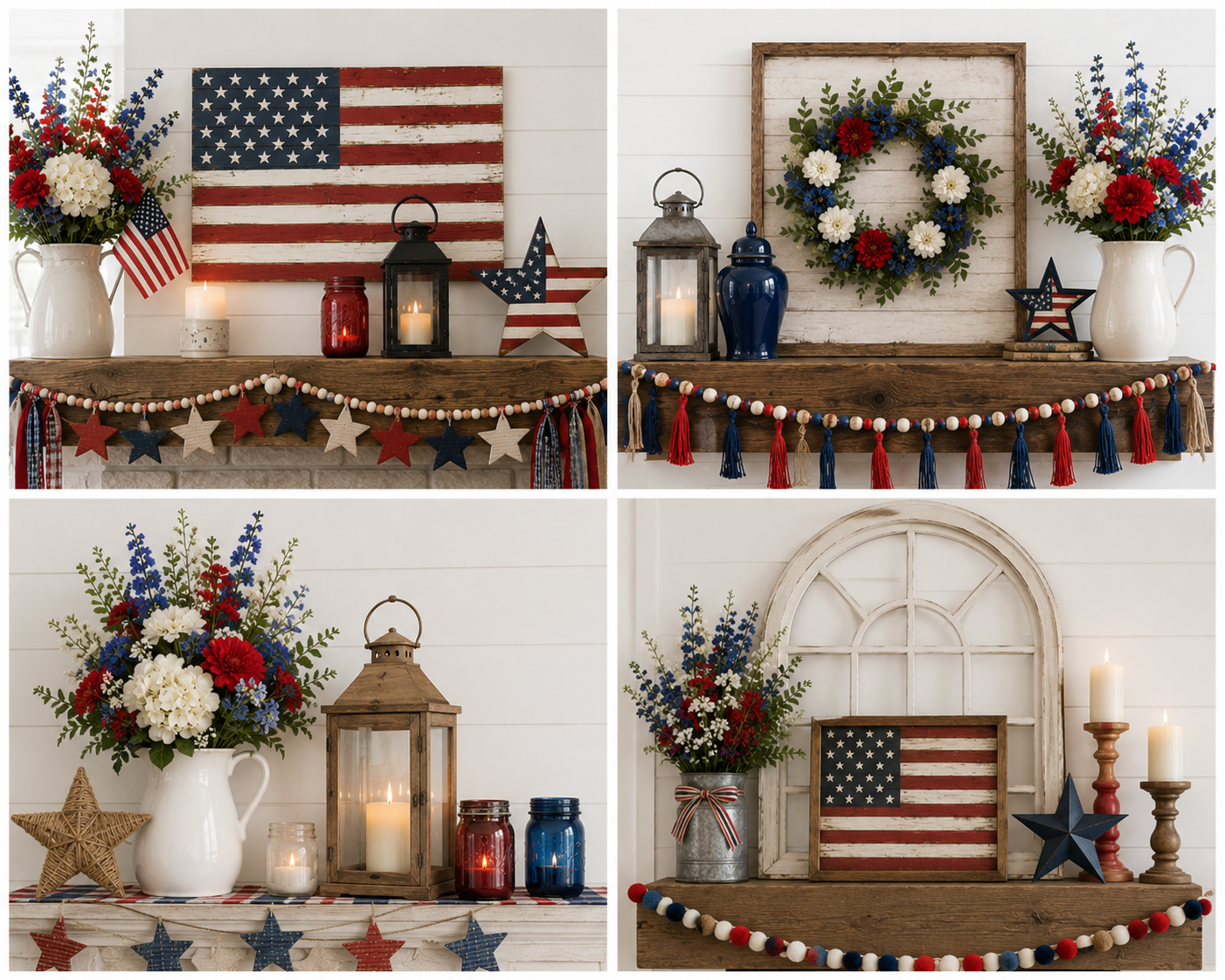 4th of July Mantel Decor Ideas for Your Home 4th of July Mantel Decor Ideas for Your Home 4th of july mantel decor ideas 2