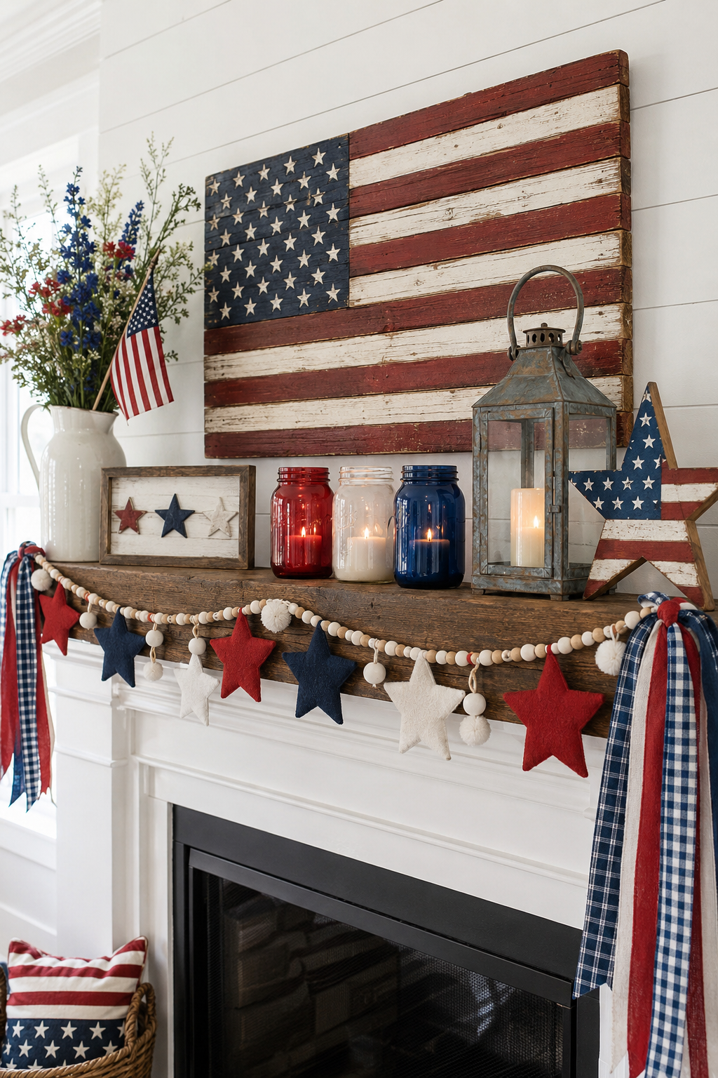 4th of July Mantel Decor Ideas for Your Home 4th of July Mantel Decor Ideas for Your Home 4th of july mantel decor ideas 3