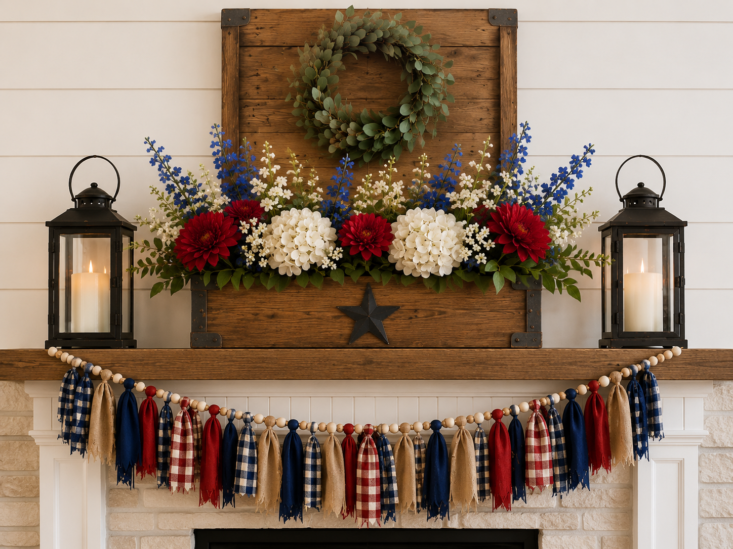 4th of July Mantel Decor Ideas for Your Home 4th of July Mantel Decor Ideas for Your Home 4th of july mantel decor ideas 6