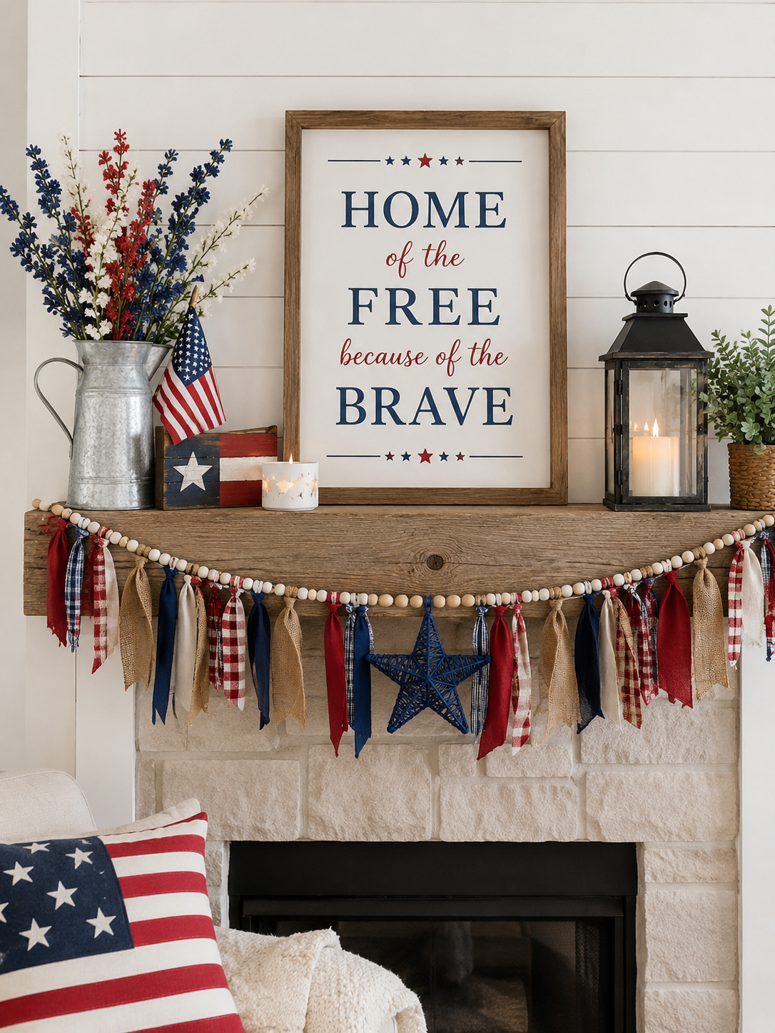4th of July Mantel Decor Ideas for Your Home 4th of July Mantel Decor Ideas for Your Home 4th of july mantel decor ideas 7