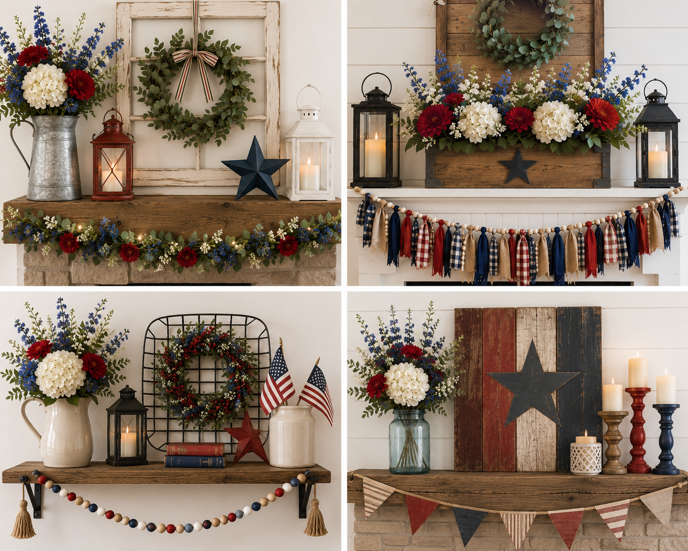 4th of July Mantel Decor Ideas for Your Home 4th of July Mantel Decor Ideas for Your Home 4th of july mantel decor ideas