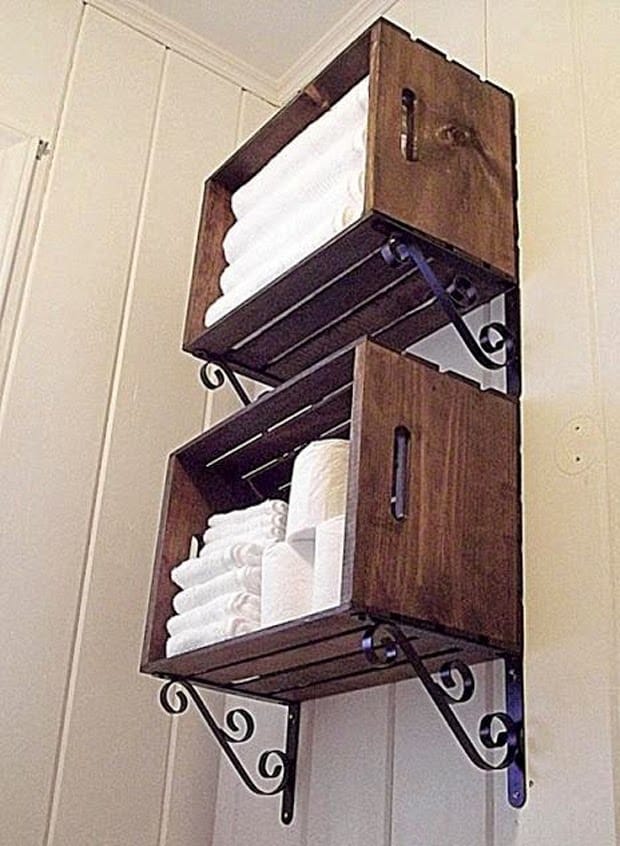 15+ Lovely DIY Bathroom Storage Ideas