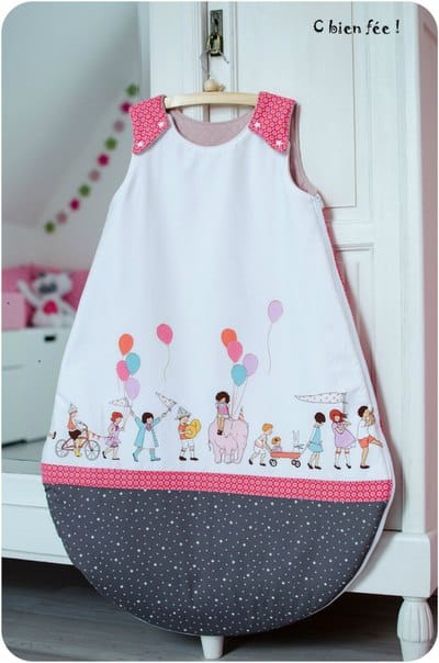 Baby Sleeping Bag DIY from Free Template