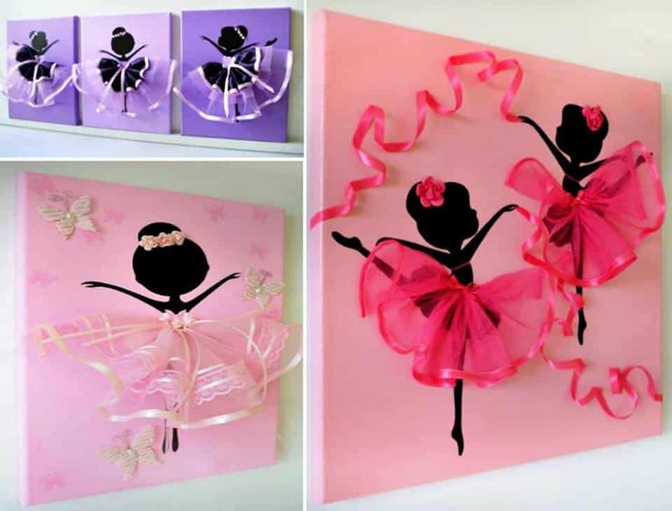 Ballerina Tutu Canvas Wall Art