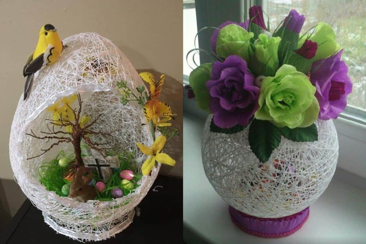 Balloon and Yarn Decor