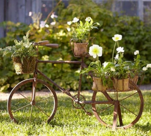 20 Awesome Bicycle Planter Ideas