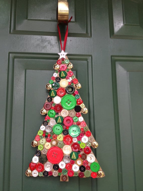 Button Crafts for Christmas Decorations14