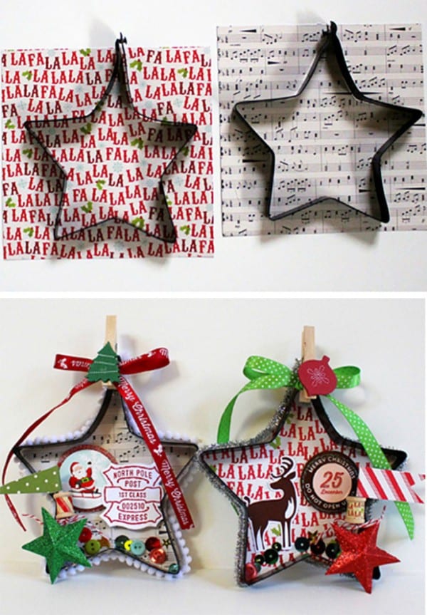 Creative Christmas Ornaments DIY from Cookie Cutters11 e1448994127875