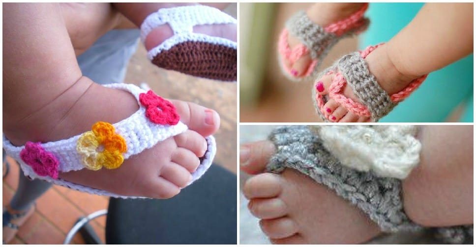 Crochet Baby Sandals 25 Free Patterns 1