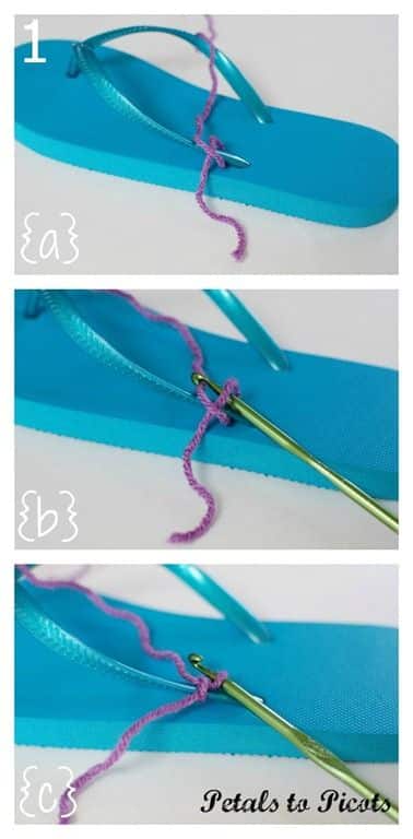 DIY Crochet Flip Flop Makeover