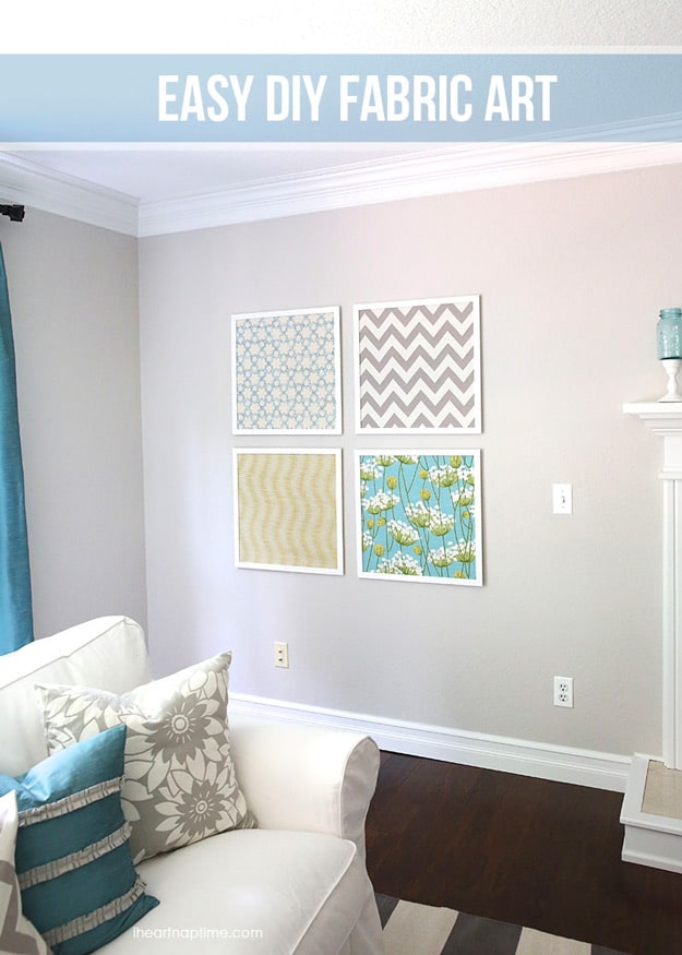 DIY Fabric Wall Art