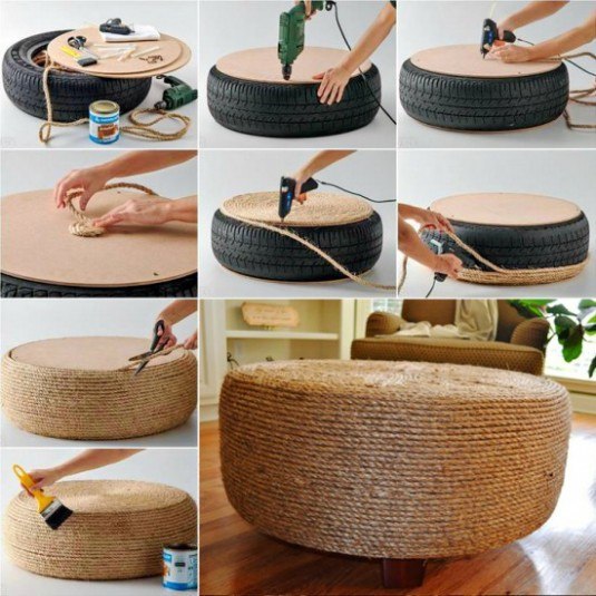 10+ Creative DIY Ottoman Ideas