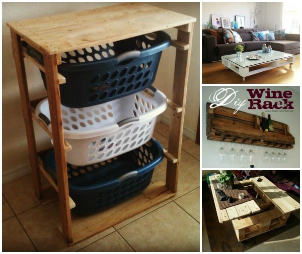 DIY Pallet Home Decorating and Furniture Projects and Tutorials