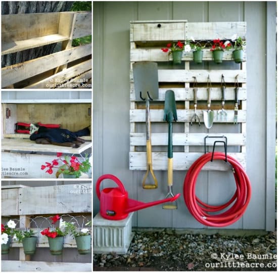 DIY Recycled Pallet Garden Planting Tutorial3