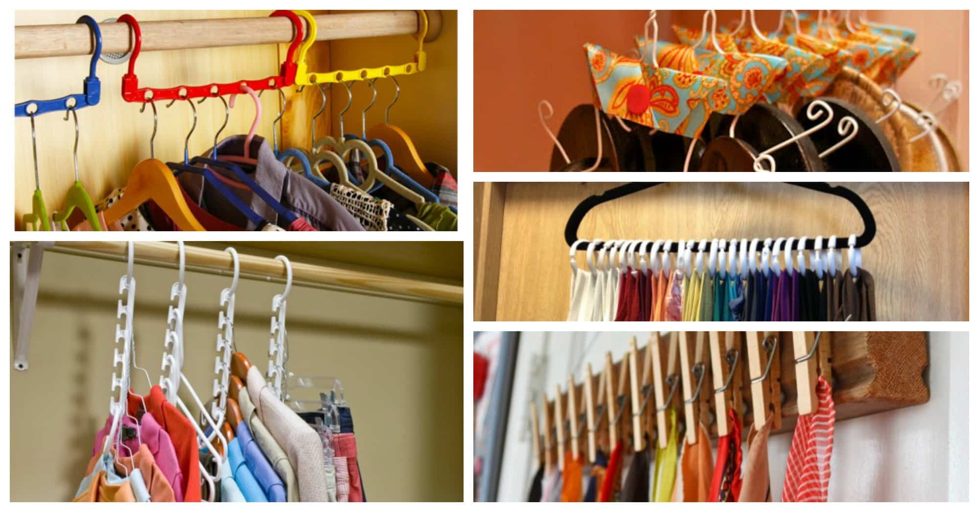 DIY Space Saving Hangers