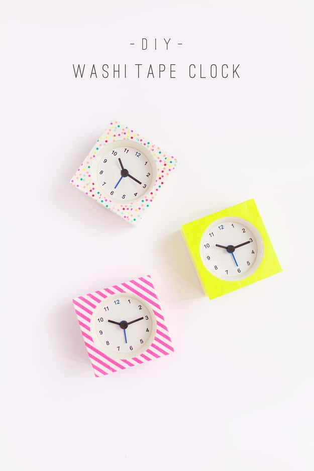 DIY Washi Tape Clock