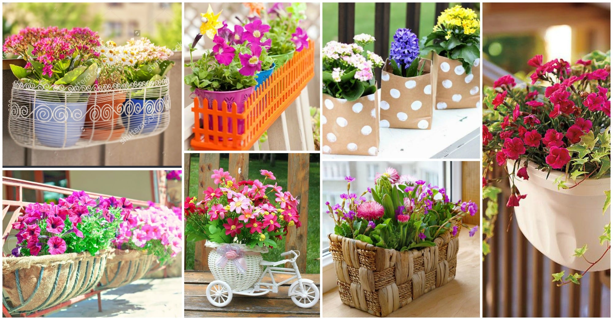 DIY balcony flower boxes