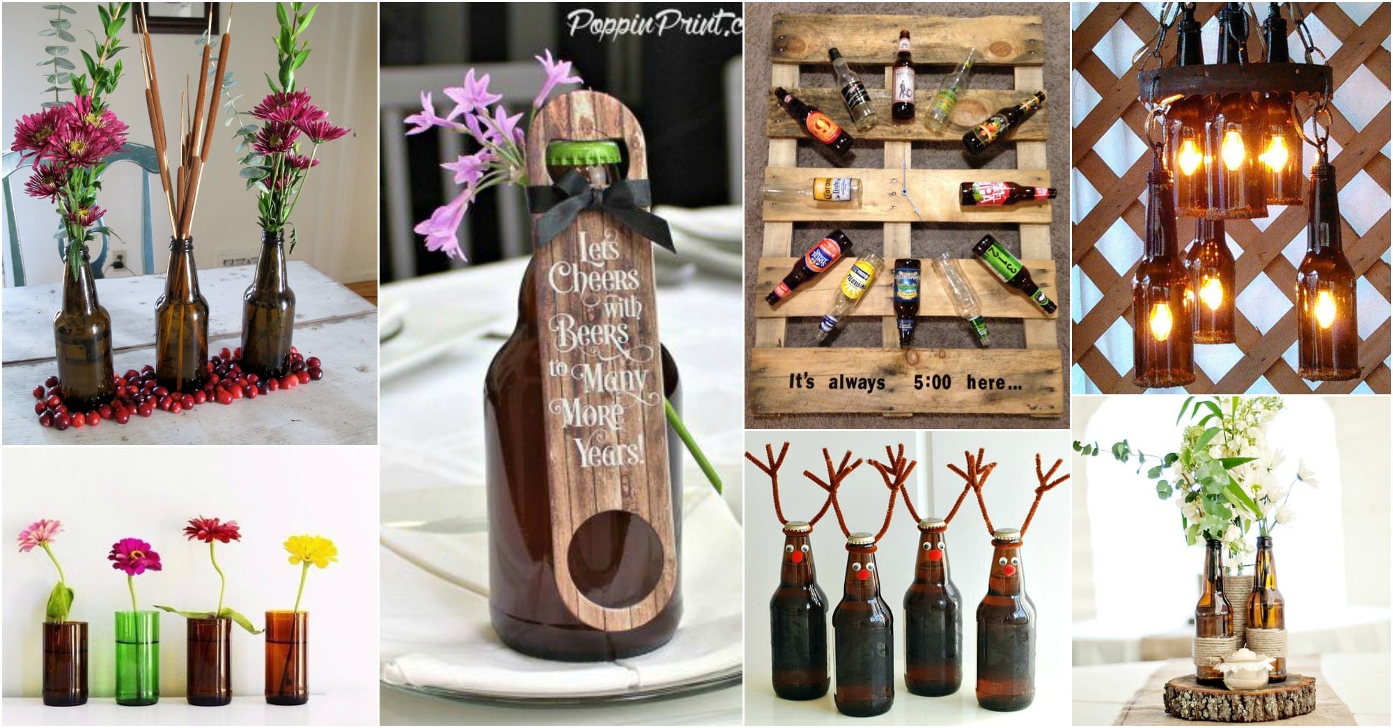 DIY beer bottles crafts