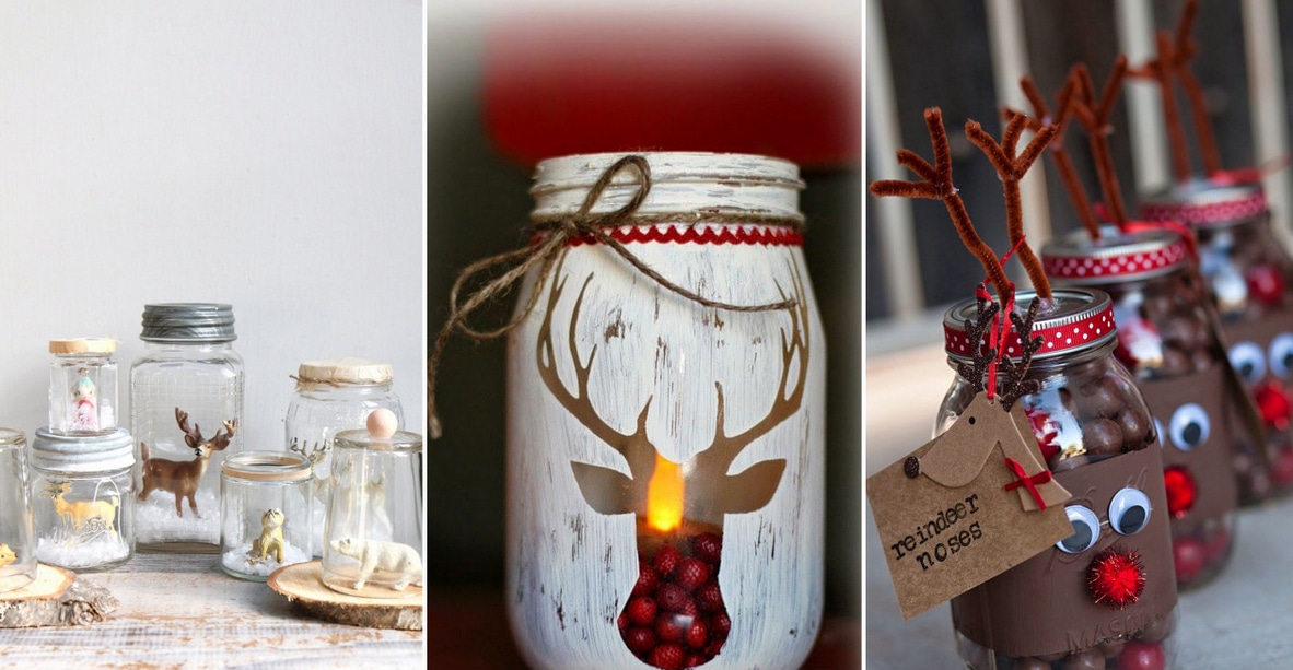 DIY christmas mason jars