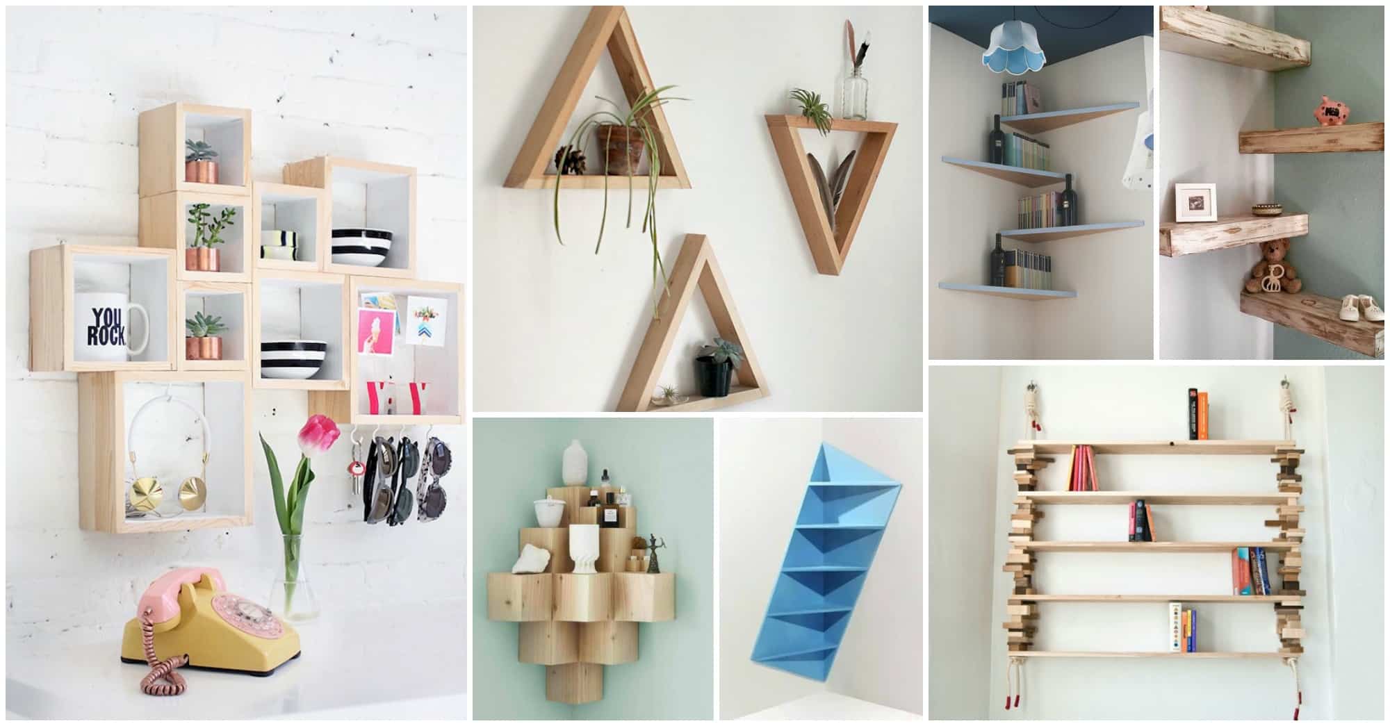 DIY decorative shelves