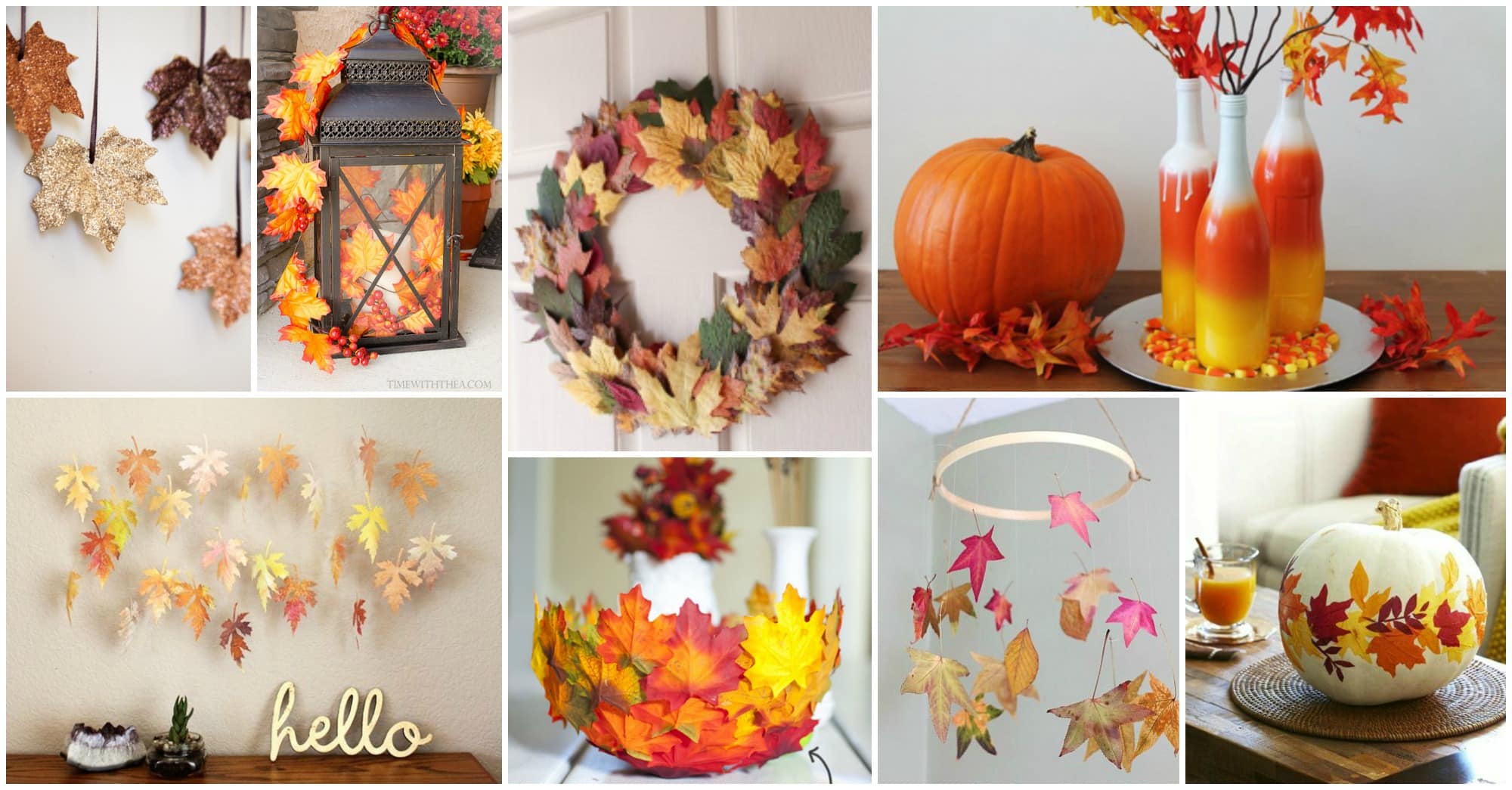 DIY fall leaves crafts