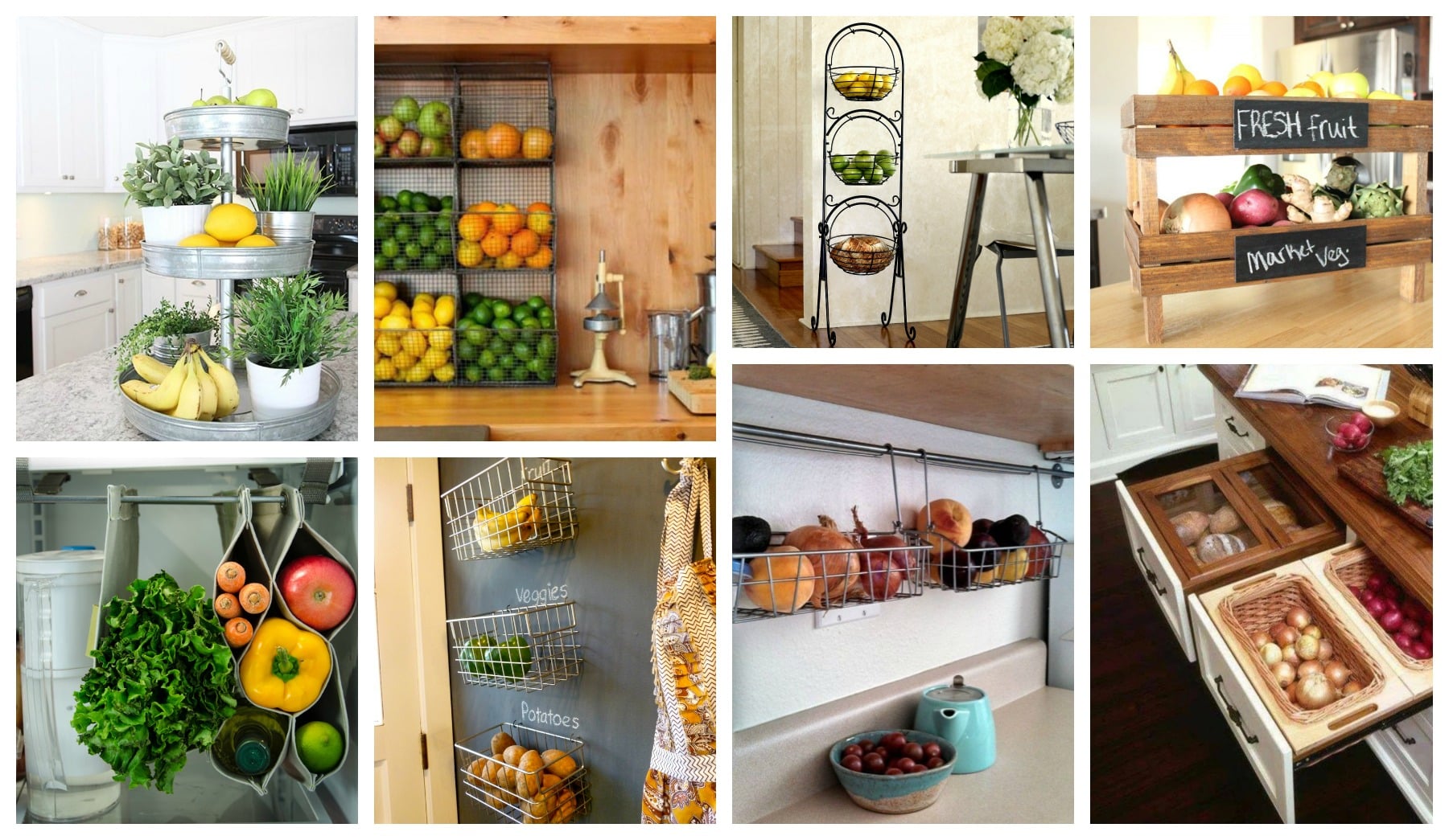 DIY fruit veges storage ideas