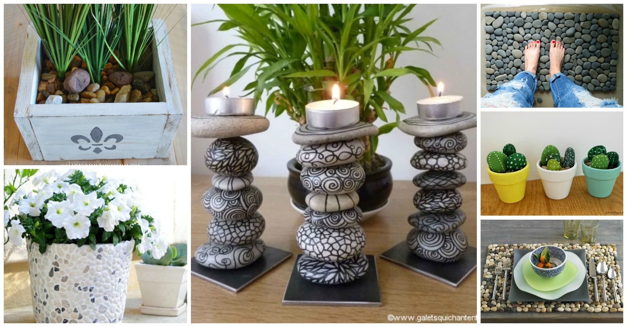 DIY home decor pebbles