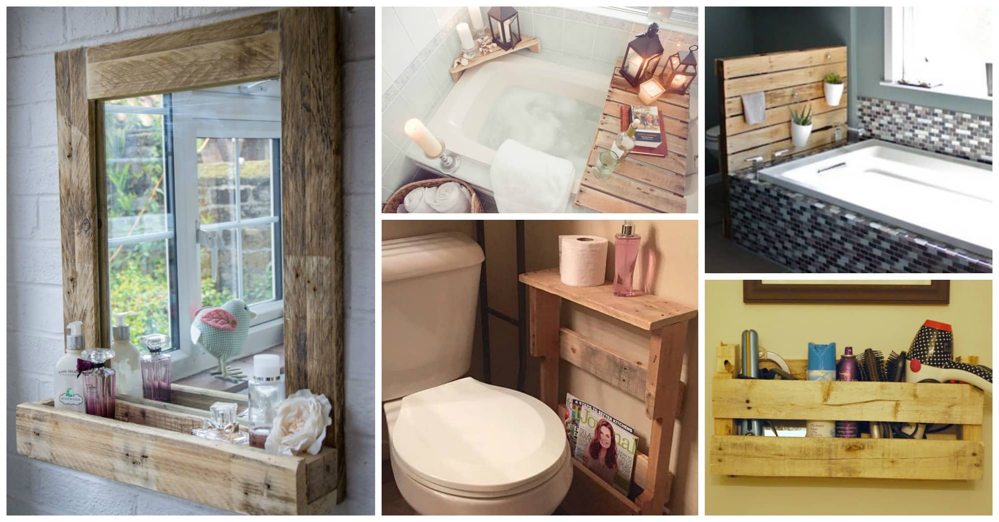 DIY pallet bathroom