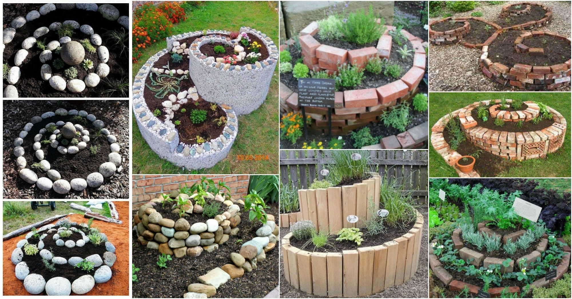 DIY spiral garden