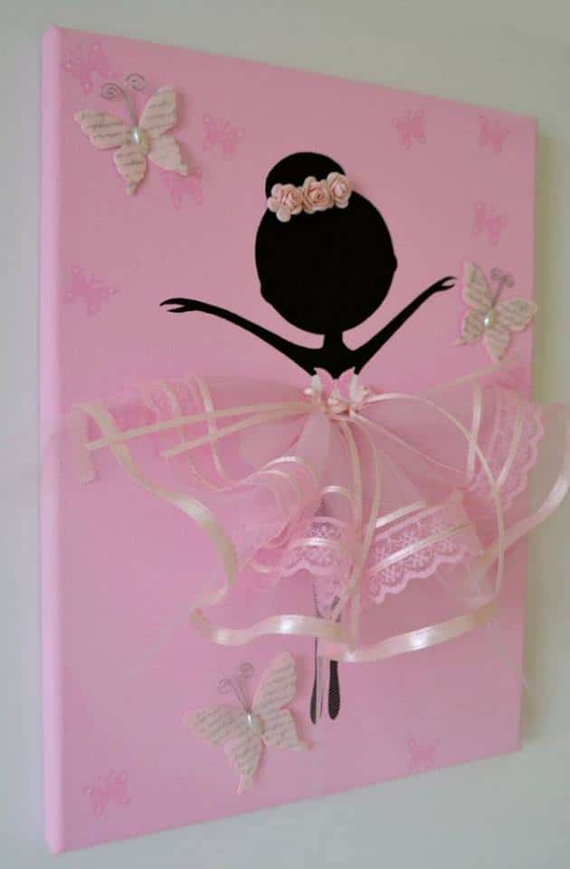 Dancing Ballerina Canvas Wall Art2