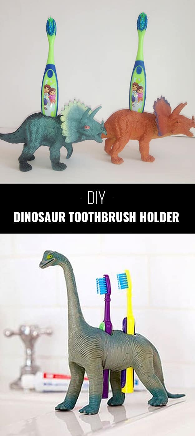 Dinosaur Toothbrush Holders