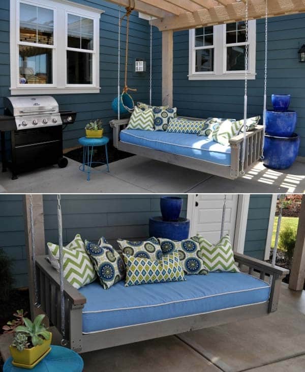 Fabulous DIY Patio and Garden Swings13