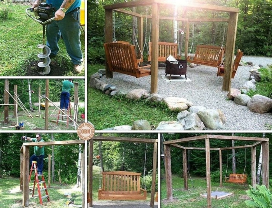 DIY Patio and Garden Swings (20+ Fabulous Ideas)