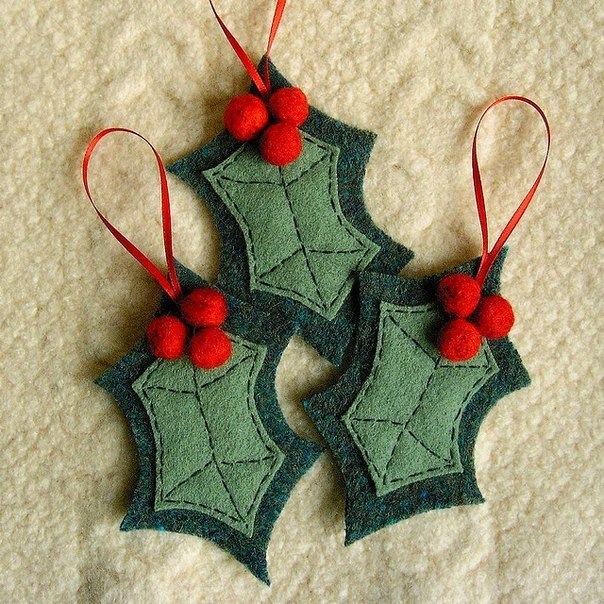 DIY Felt Christmas Ornament From Template