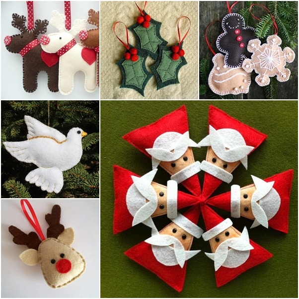 DIY Felt Christmas Ornament From Template