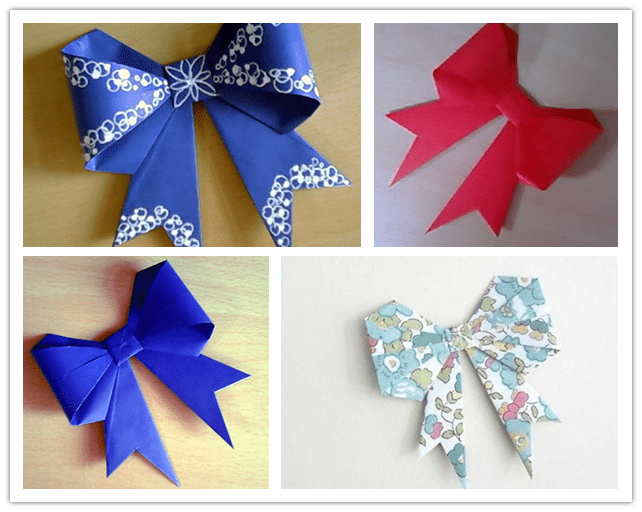 How To Make Origami Paper Bows