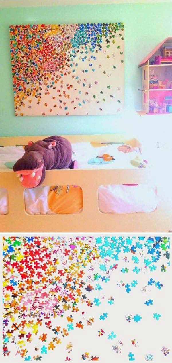 Awesome Jigsaw Puzzle Decor Ideas