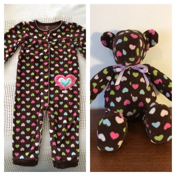 turning baby clothes into keepsakes