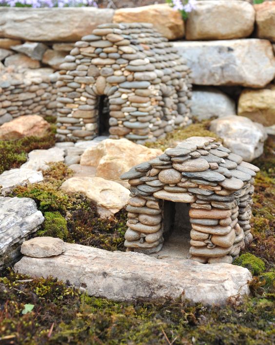 15+ DIY Miniature Stone Houses