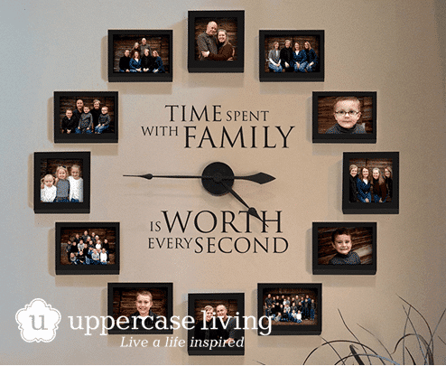 NEW-Time-spent-with-family-family-photo-wall-clock