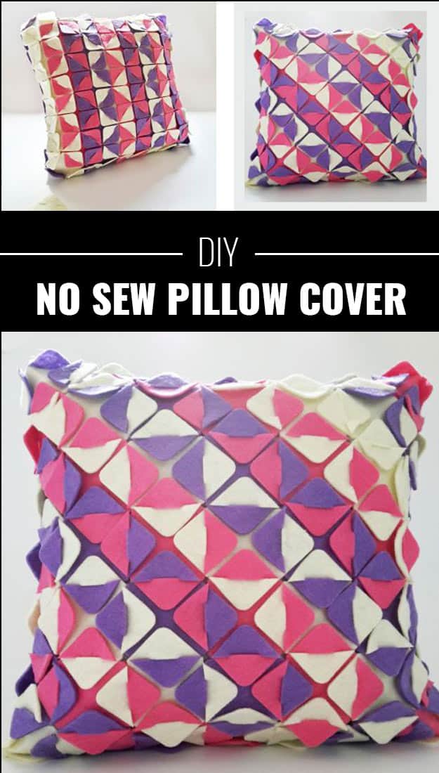 No Sew Pillow Cover