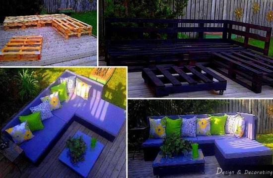 Outdoor Pallet Furniture DIY ideas and tutorials1 1