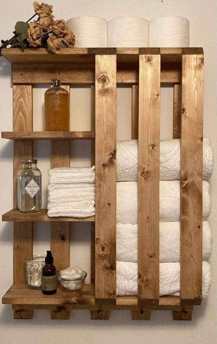 Pallet Projects for Your Bathroom 3