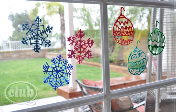 Puffy Paint Window Decorations