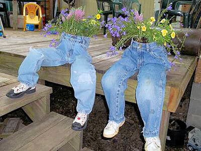 Recycled Jeans Planters3