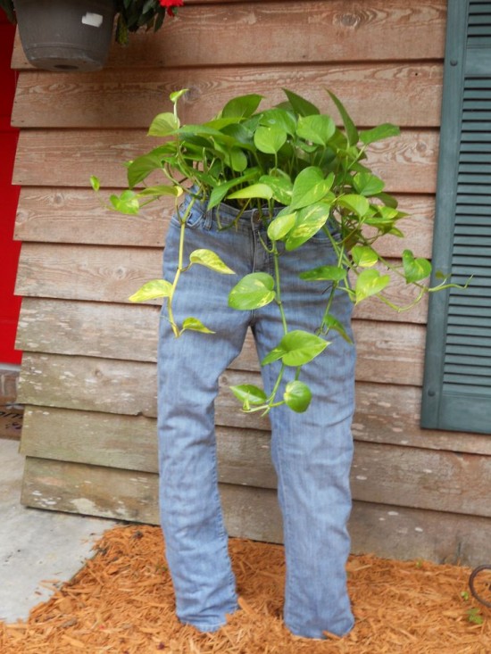 Recycled Jeans Planters5