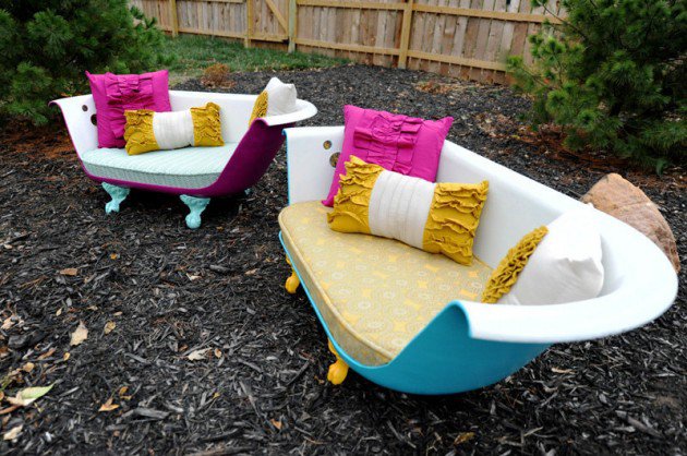 DIY Awesome Repurposed Old Bathtubs Into Furniture