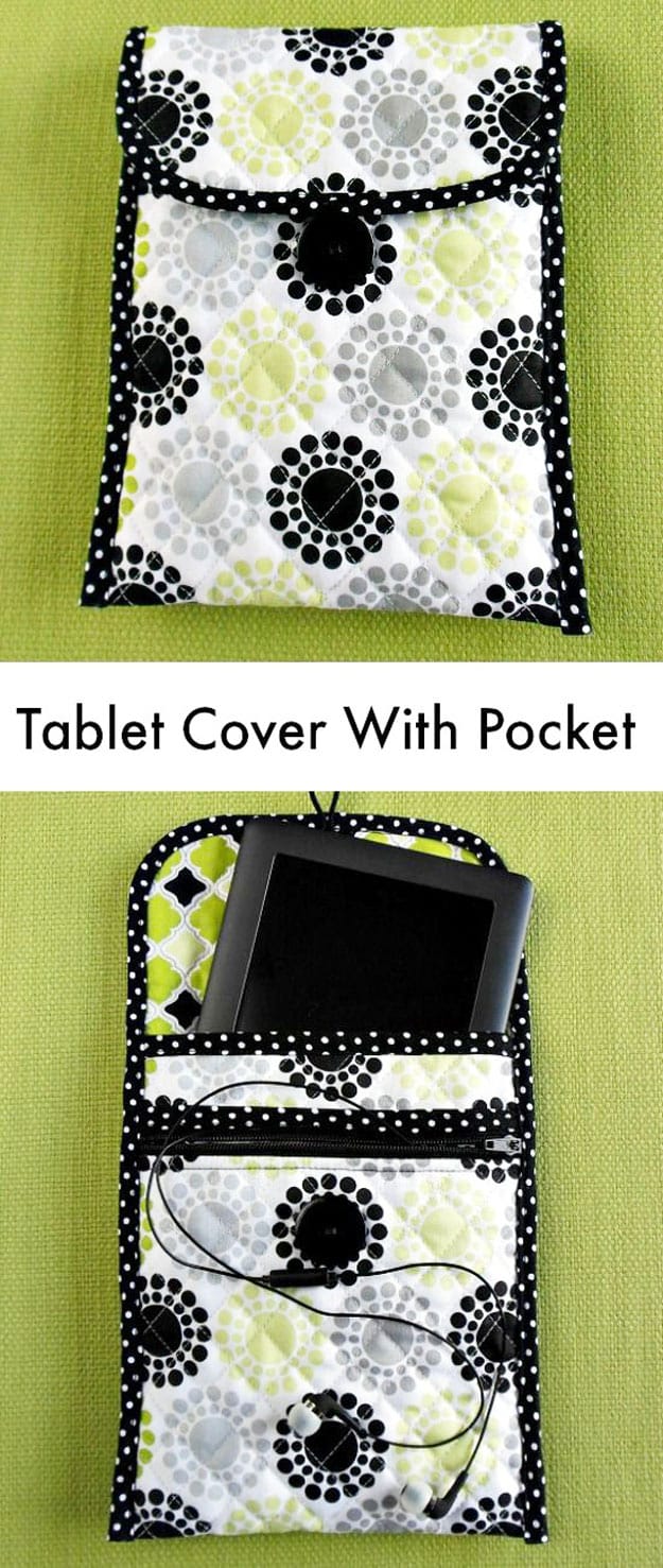 Tablet Cover With Zippered Pocket